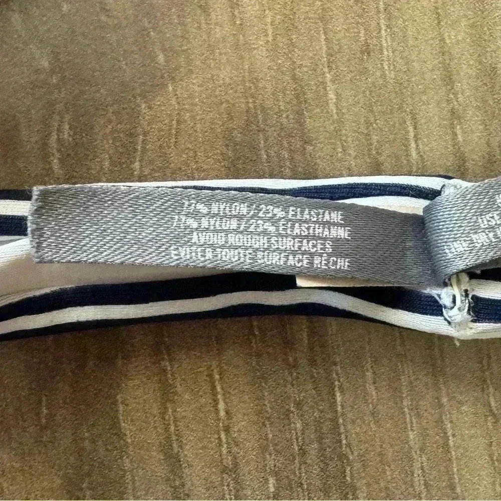 Aerie navy and white striped halter bikini - Picture 6 of 6
